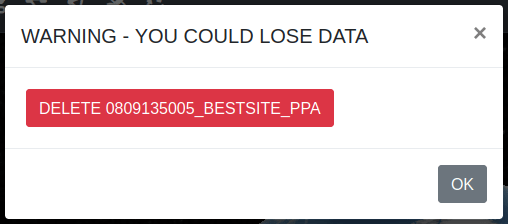 My Archive Delete Warning