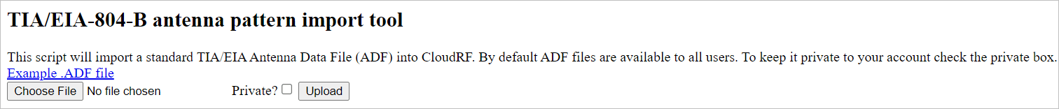 Antenna Pattern Import Tool