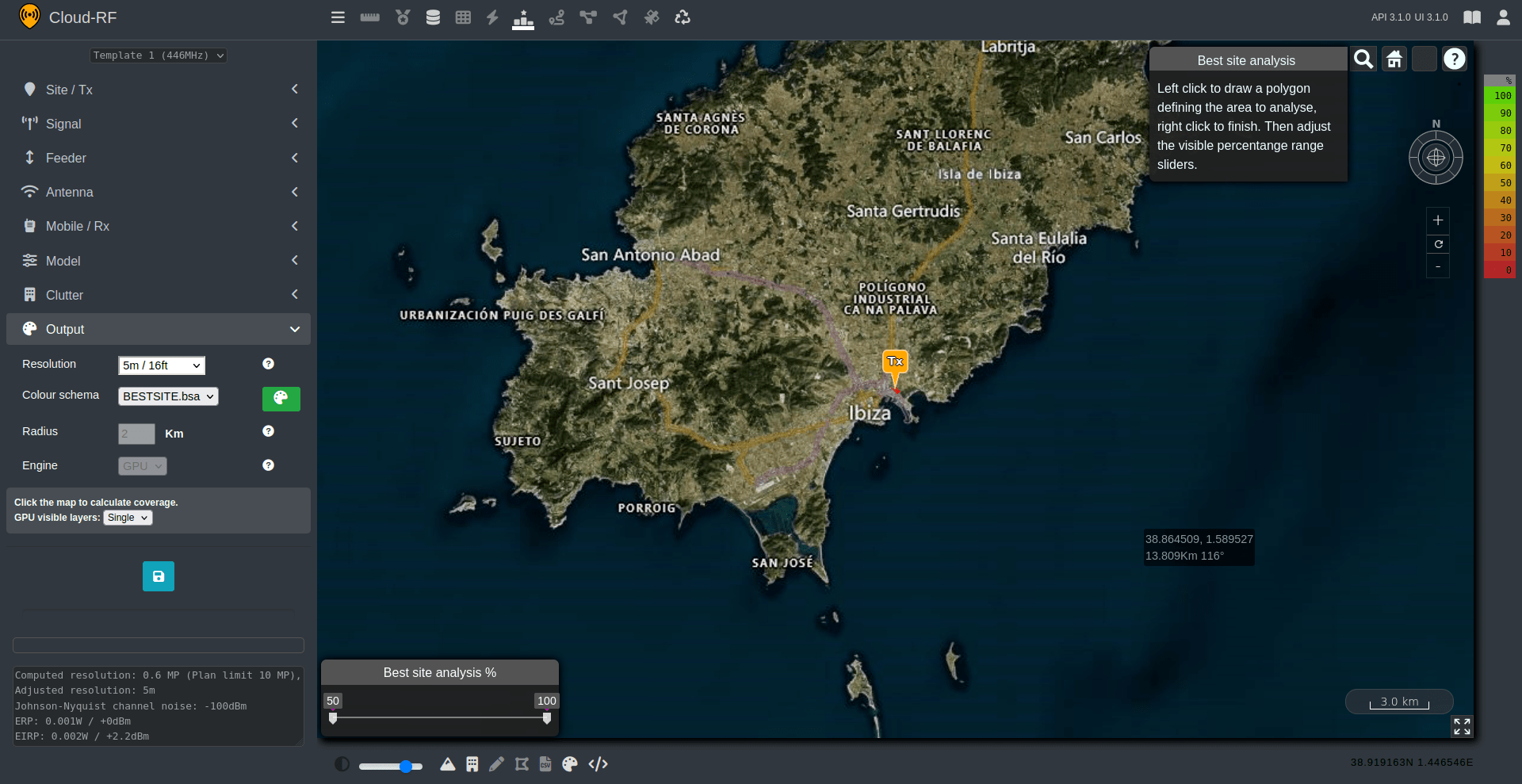 Best site analysis enabled