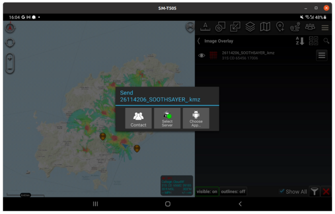 ATAK file KMZ export