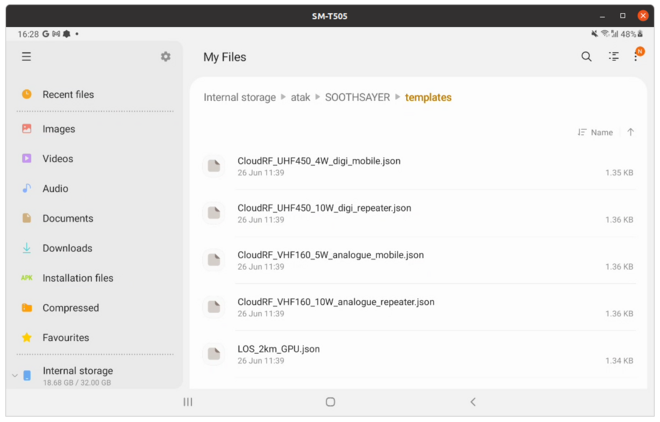ATAK SOOTHSAYER templates